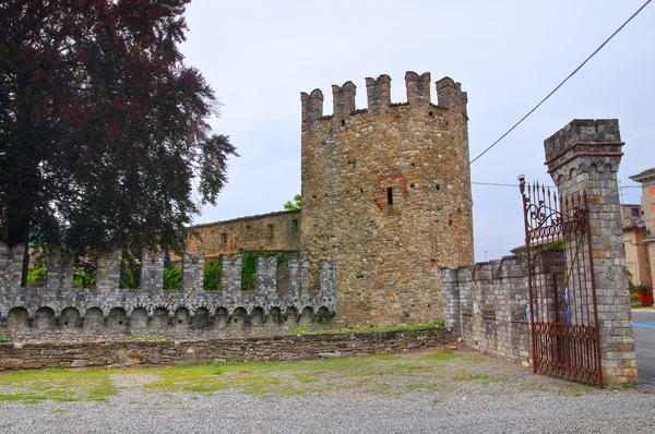 Burg von riva. Ponte dell 'olio. Emilia-Romagna. Italien. — Stockfoto