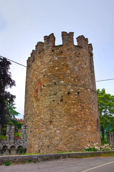 Castelo de Riva. Ponte dell 'Olio. Emilia-Romagna. Itália . — Fotografia de Stock