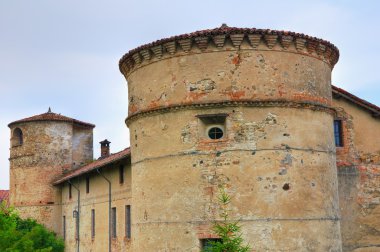 folignano Castle. Ponte dell'OLIO. Emilia-Romagna. İtalya.