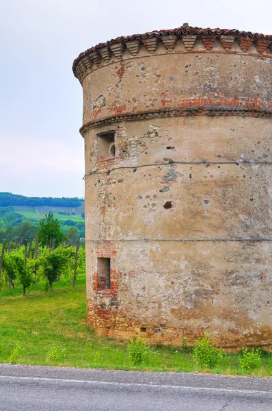 Castelo de Folignano. Ponte dell 'Olio. Emilia-Romagna. Itália . — Fotografia de Stock