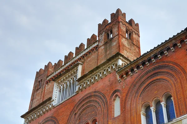 Palacio Gótico. Piacenza. Emilia-Romaña. Italia . —  Fotos de Stock