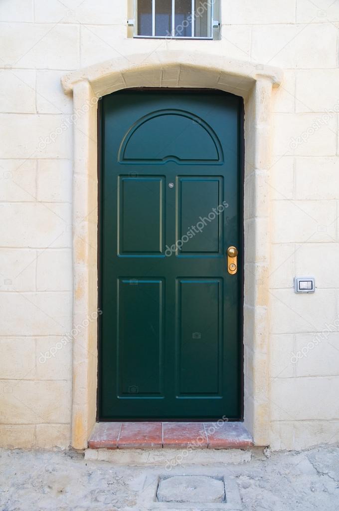 Wooden door. Matera. Basilicata. Italy.