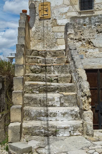 Steegje. Sassi van Matera. Basilicata. Zuid-Italië. — Stockfoto