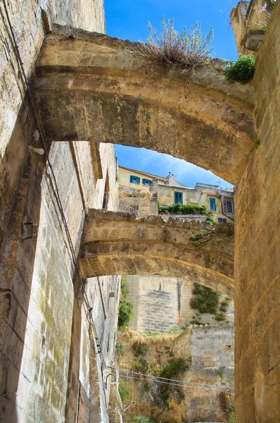 Steegje. Sassi van Matera. Basilicata. Zuid-Italië. — Stockfoto