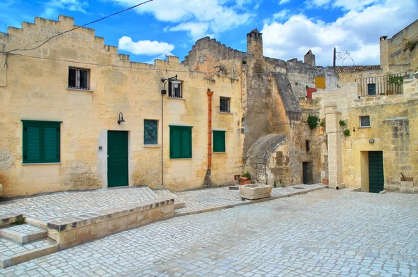 Alleyway. Sassi of Matera. Basilicata. Southern Italy. — Stock Photo, Image