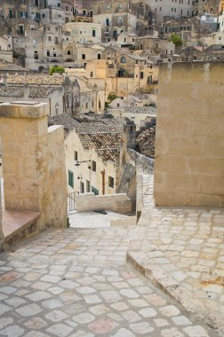 Alleyway. Sassi Matera. Basilicata. Güney İtalya.