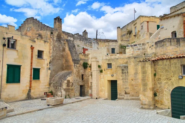 Uličky. Sassi Matera. Basilicata. Jižní Itálie. — Stock fotografie