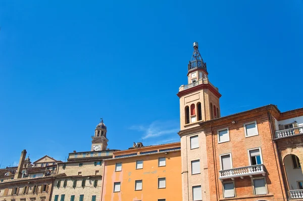 Uličky. Macerata. Marche. Itálie. — Stock fotografie