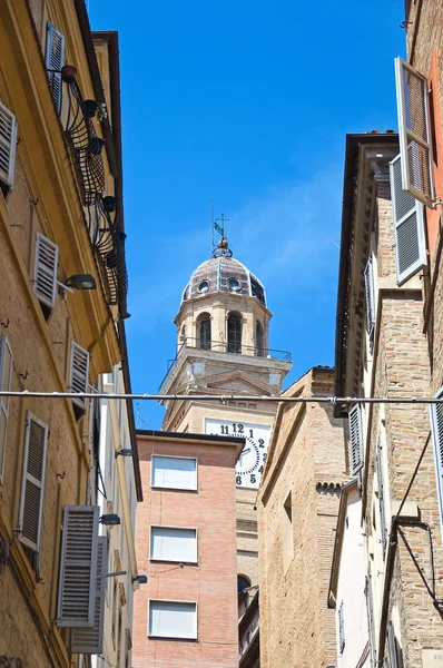 Uličky. Macerata. Marche. Itálie. — Stock fotografie