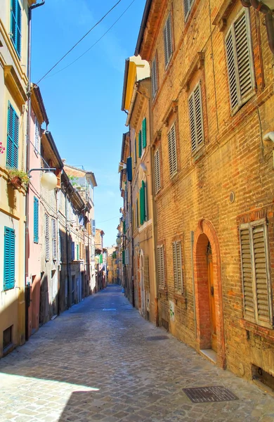 Alleyway. Macerata. Marche. İtalya.