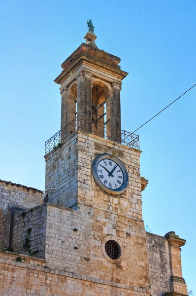 Wieża zegarowa. Bitritto. Puglia. Włochy. — Zdjęcie stockowe