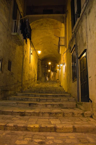 Gränd. Sassi i centrala matera. Basilicata. södra Italien. — Stockfoto