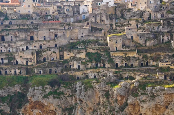 Panoramic view of Matera. Basilicata. Southern Italy. — Stock Photo, Image