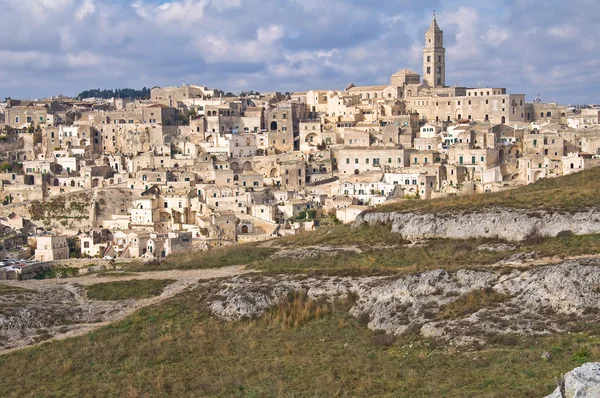Panoramablick auf Matera. Basilikata. Süditalien. — Stockfoto