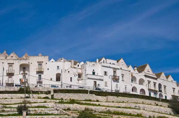 Locorotondo panoramik manzaralı. Puglia. Güney İtalya. — Stok fotoğraf