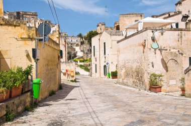 alleyway. Sassi matera. Basilicata. İtalya.
