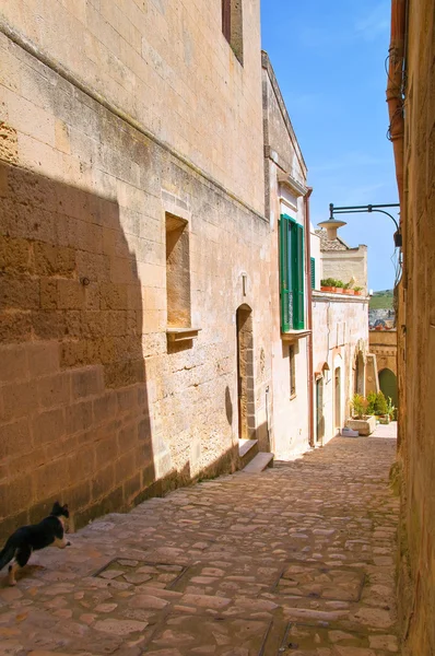 Alleyway. Sassi matera. Basilicata. İtalya. — Stok fotoğraf