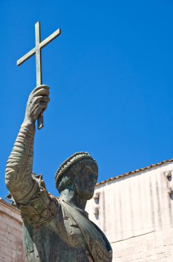 Bronz heykel. Barletta. Puglia. İtalya.