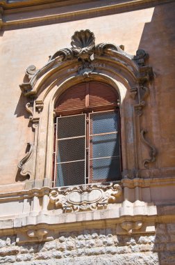 Monte di Pieta Palace. Barletta. Puglia. İtalya.