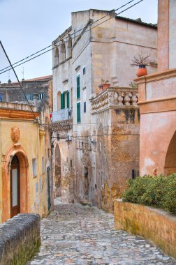 alleyway. Sassi matera. Basilicata. İtalya.