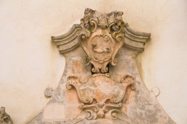 Tarihi saray. Martina Franca. Puglia. İtalya.