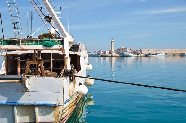 Panoramautsikt över Molfetta. Apulien. Italien. — Stockfoto