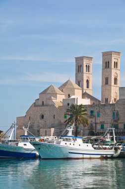 Molfetta panoramik manzaralı. Puglia. Güney İtalya.