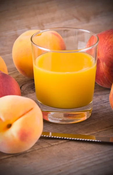 Peach juice. — Stock Photo, Image