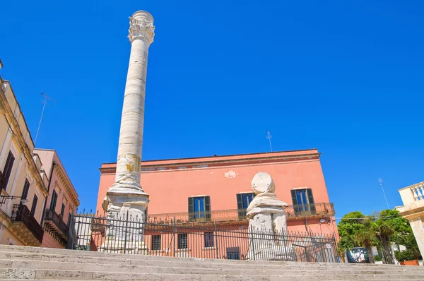 Rzymskie kolumny z Brindisi. Puglia. Włochy. — Zdjęcie stockowe