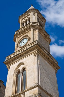 Altamura, saat kulesi. Puglia. İtalya.