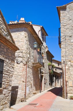 Guardia Perticara alleyway. Basilicata. İtalya.