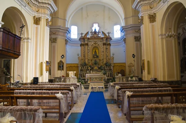 Interior of Mother Church of Oriolo. Calabria. Italy. — Stock Photo, Image