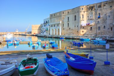 monopoli panoramik bir bakış. Puglia. İtalya.