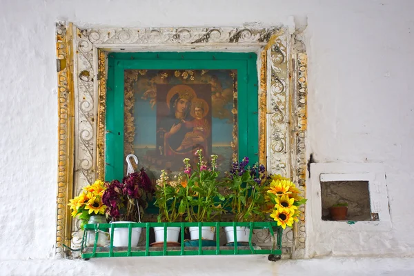 Edicola votiva. Monopoli. Puglia. Italia . — Foto Stock