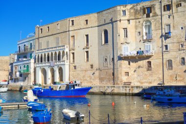 monopoli panoramik bir bakış. Puglia. İtalya.