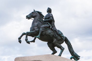 Peter kışın, bronz Süvari büyük anıt St. Pet