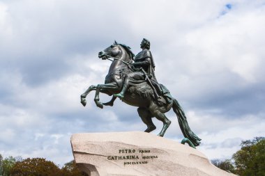 büyük anıt peter kış içinde bronz Süvari, st. petersburg, Rusya Federasyonu