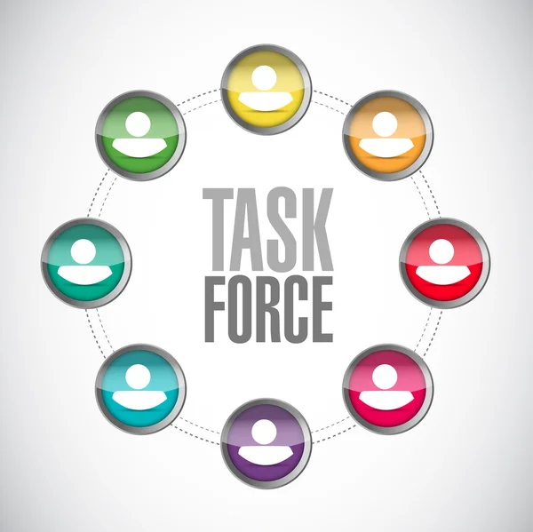 task force team sign concept illustration — Stock Photo © alexmillos