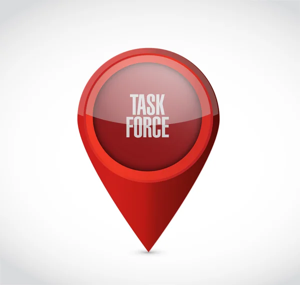 Task force locator sign concept — Stock Photo, Image