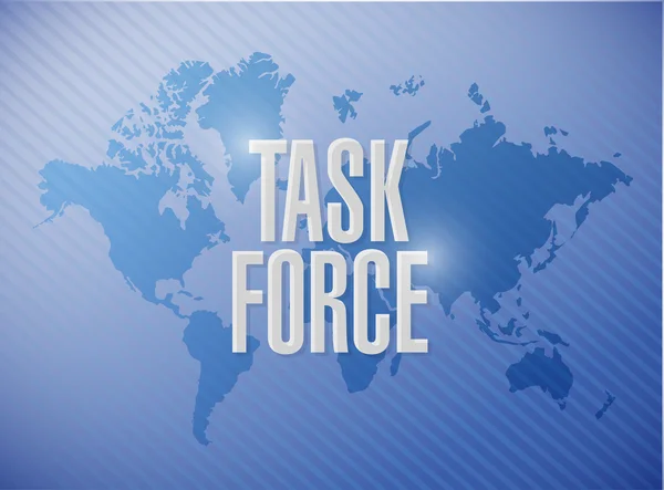 Task force world sign concept illustration — Stock Photo, Image