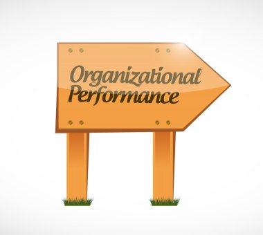 kurumsal performans ahşap işareti kavramı