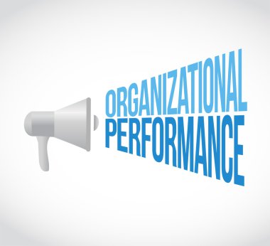 kurumsal performans megafon işareti kavramı