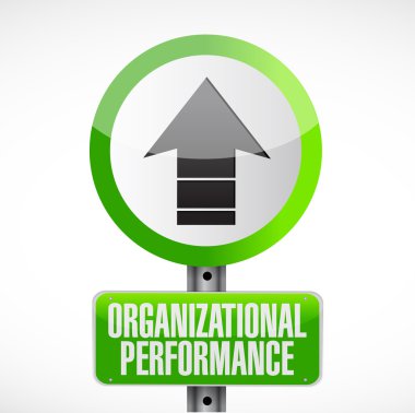 kurumsal performans yol işareti konsepti
