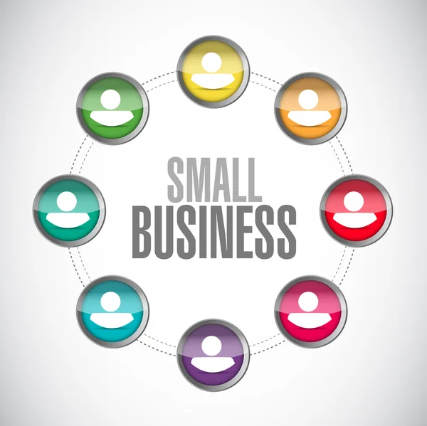 小規模ビジネスの人ネットワーク記号概念 — ストック写真