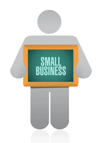 Konzept für Kleinunternehmen mit Schildern — Stockfoto