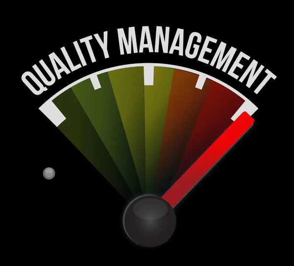 Quality management meter sign concept — Stock Photo, Image