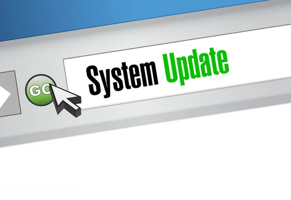 System update website sign concept — Stock Photo, Image