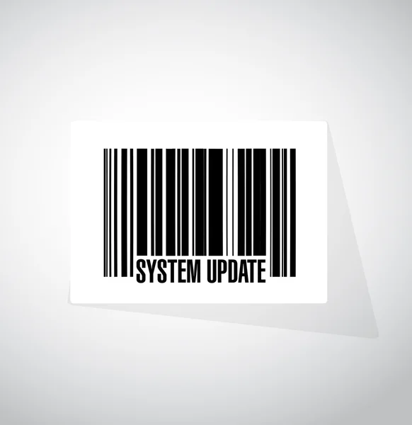 System update barcode sign concept — Stock Photo, Image