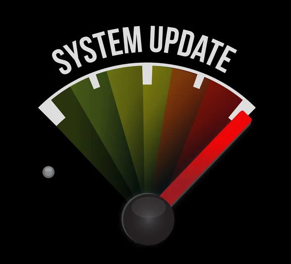 System update meter sign concept — Stock Photo, Image