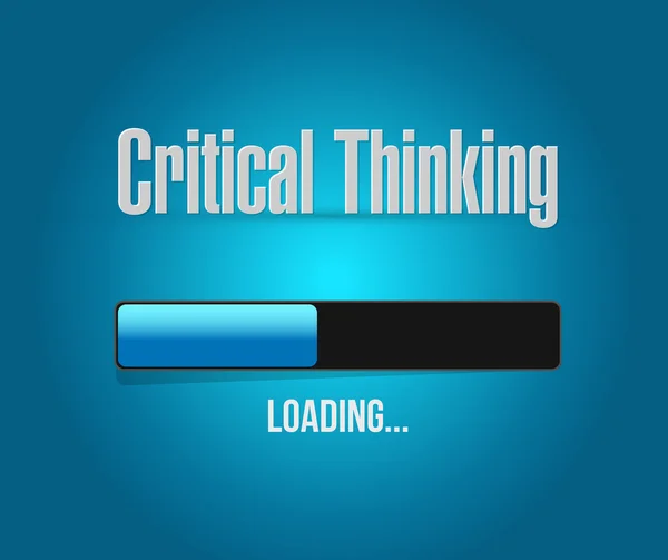 Critical Thinking loading bar sign — Stock Photo, Image